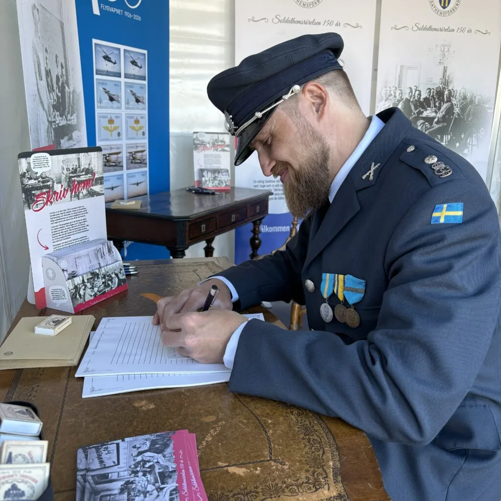 Puffbild: Det skrevs hem från Veterandagen